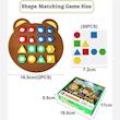 بازیَ فکری کیدولوژی پازل تطبیق اشکال هندسی و رنگ ها برای کودکان3 سال به بالا اسباب بازی آموزشی حسی و سرگرمی