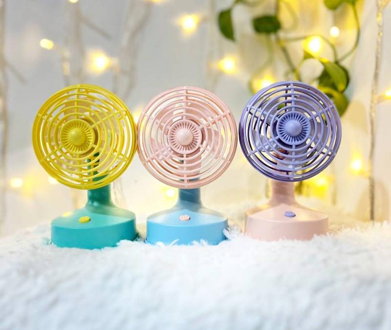 پنکه شارژی رومیزی متحرک فانتزی