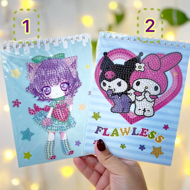 دفترچه نقاشی الماسی ، دفترچه برچسبدار کرومی و دوستان