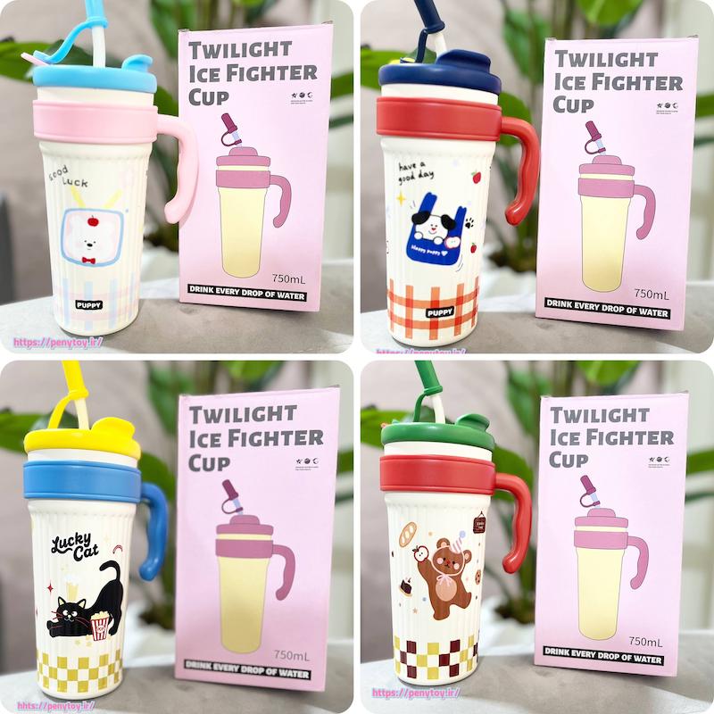 ماگ تامبلر 750 میل طرح پاپی TWILIGHT ICE FIGHTER CUP
