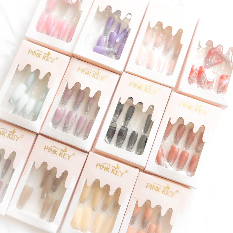 ناخن مصنوعی برند pink key🎀