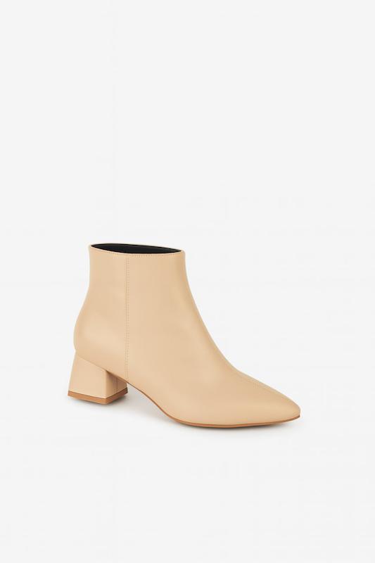 بوت مجلسی چرم پاشنه دار نوک تیز 