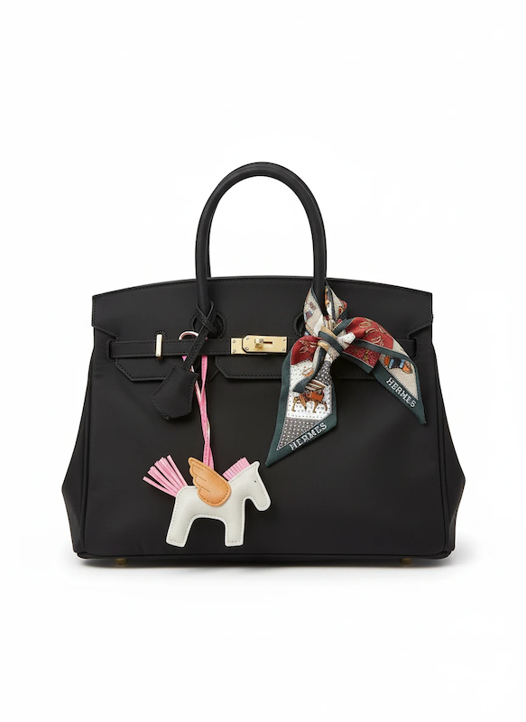کیف مخمل  HERMES سورمه ایی، هرمس