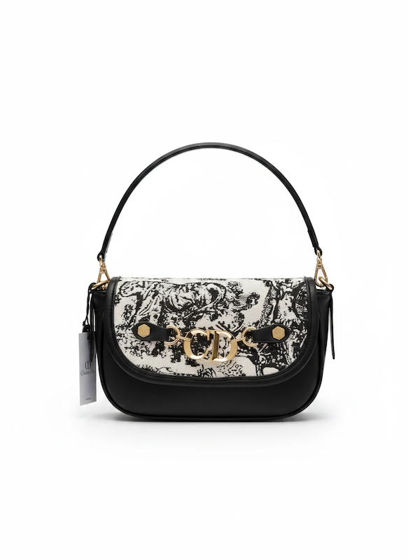 کیف christian dior وارداتی چرم دیور مشکی / پپرونی...
