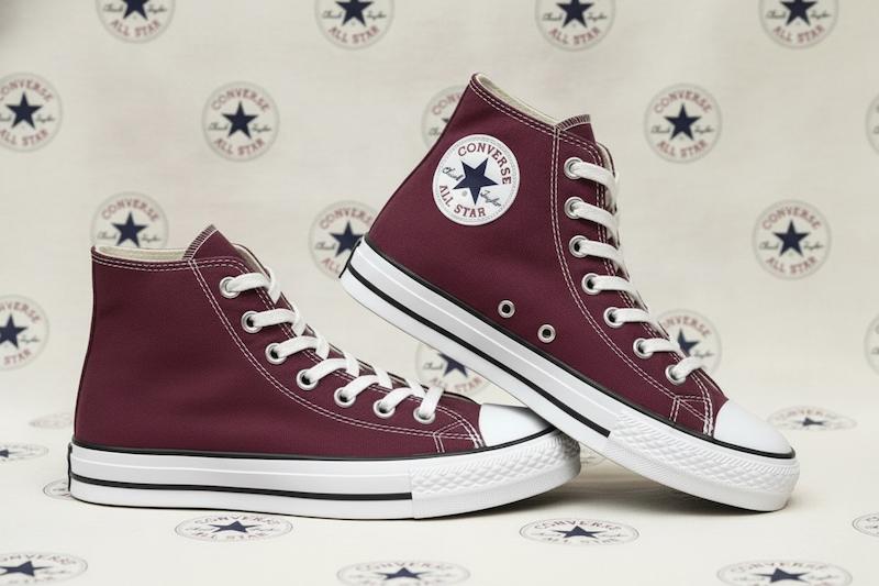 کتونی آل استار وارداتی ساق‌بلند چری / Converse/کانورس / پپرونی
