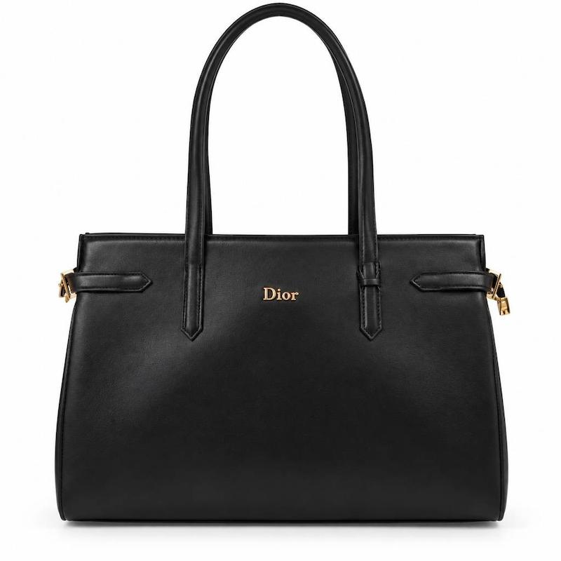 کیف وارداتی Dior چرم مشکی بزرگ/ دیور