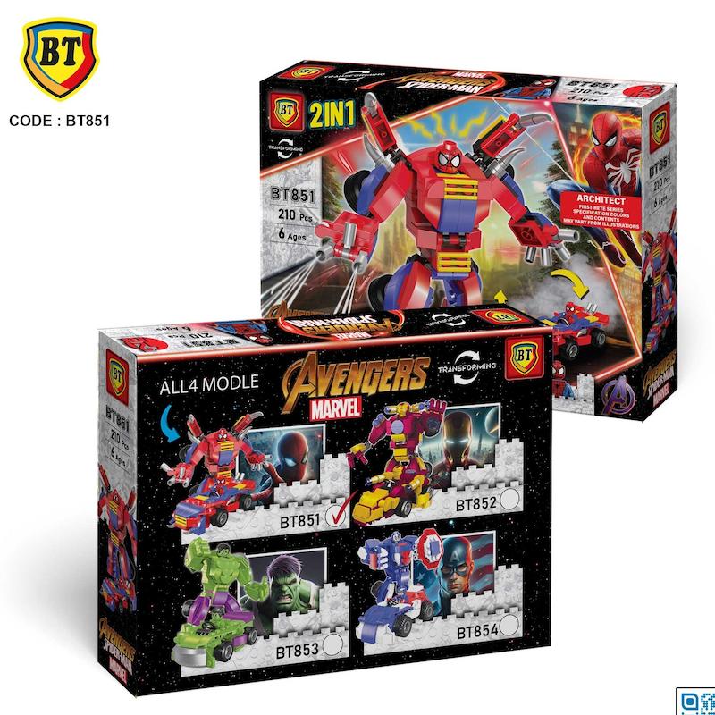 لگو تبدیل شونده مردعنکبوتی مدل BT851