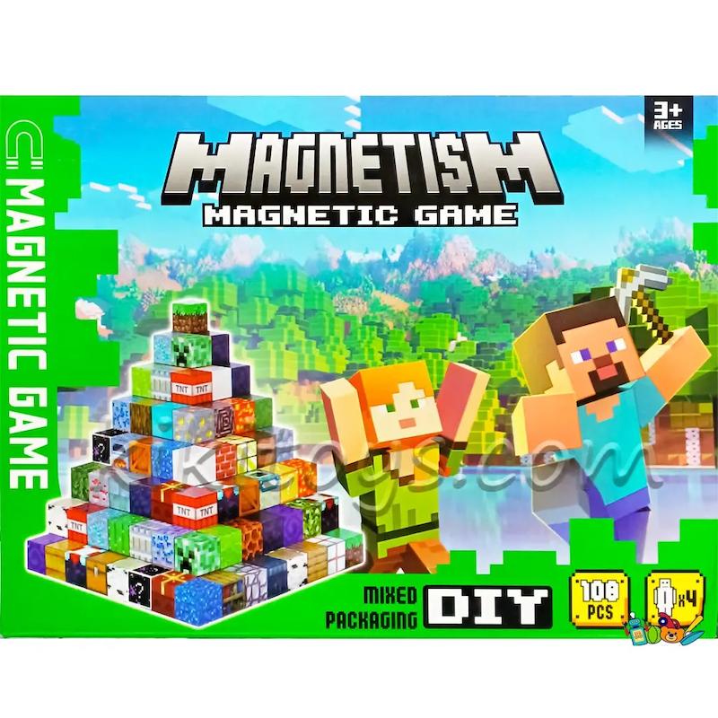 لگو مگنتی ماینکرافت 108 قطعه مدل Magnetic Game با 4 مینی فیگور