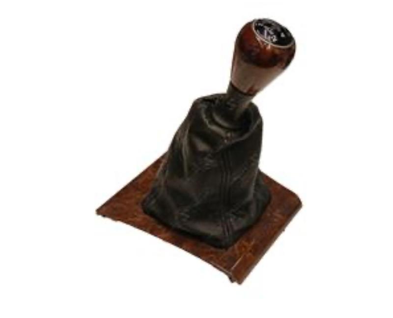 دسته دنده پژو پارس مونتاژ شده با قاب گردگیر چوبی براق( اصلی)