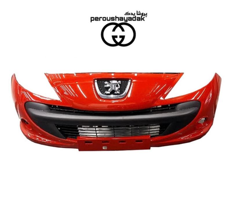 سپر جلو پژو ۲۰۷ قرمز گوجه ای مهرساز با ضمانت کارواش_دوام بالا