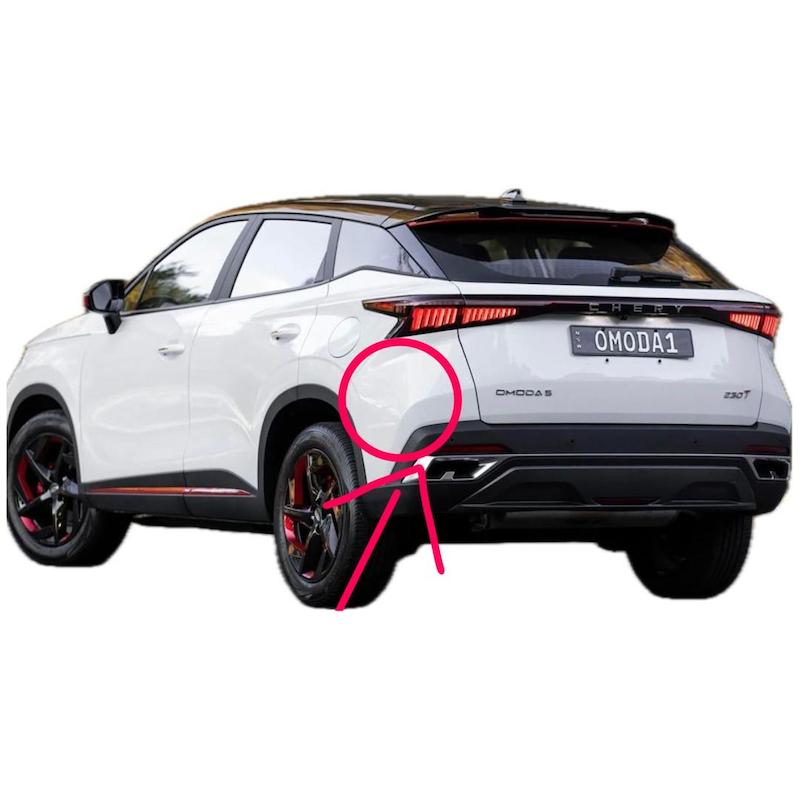 گوشه سپر عقب چپ فونیکس fx رنگ شده سفید