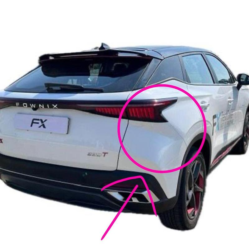 گوشه سپر عقب راست فونیکس fx رنگ شده سفید