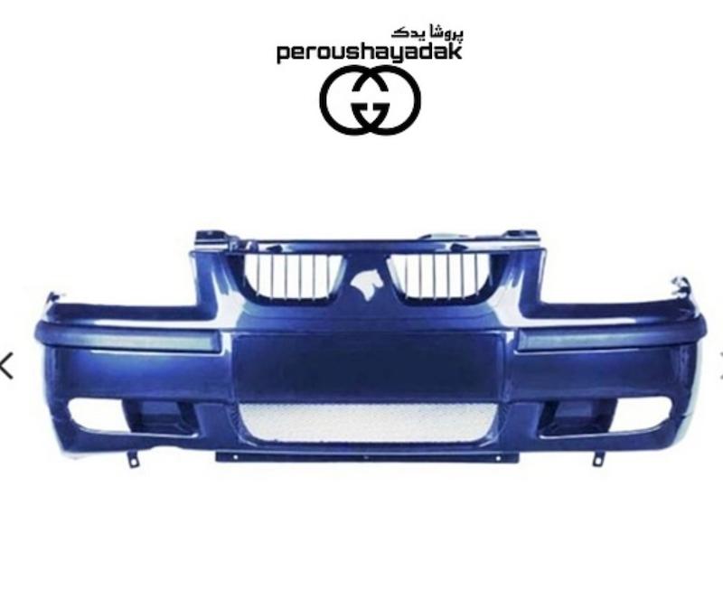سپر جلو سمند LX رنگ آبی متالیک | رنگ کوره‌ای با ضمانت سلامت