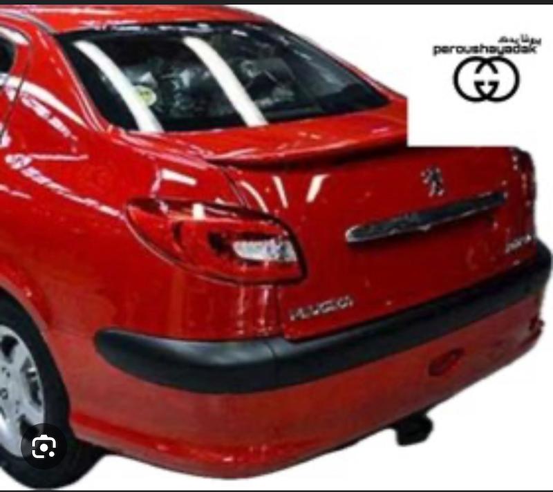 سپر عقب ۲۰۶SD (صندوق دار ) قرمز مهرساز