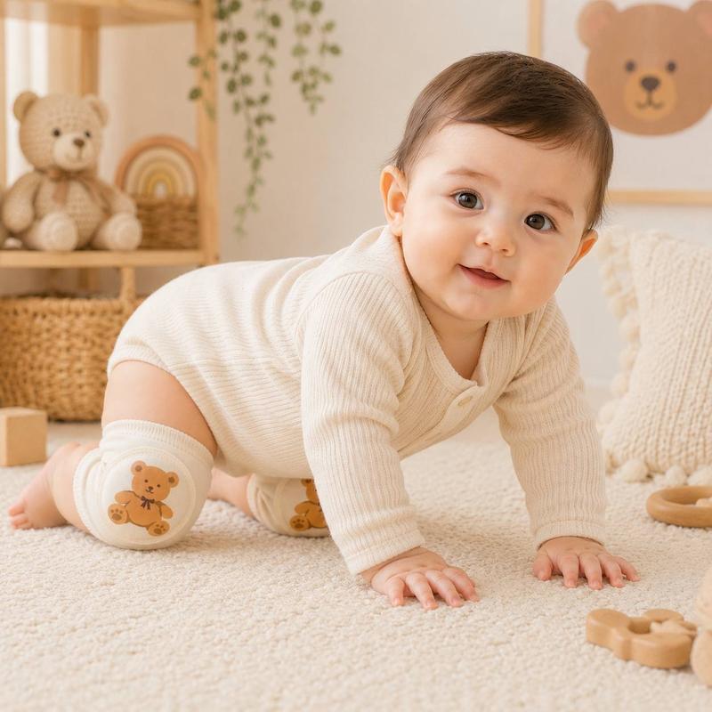 زانو بند محافظ پای نوزاد طرح خرسی