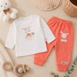 ست بلوز و شلوار نوزادی تاپ لاین طرح خرگوش Little Bunny