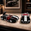 ماکت فلزی Shelby Cobra 427 S/C مشکی چراغ‌دار با درب و کاپوت بازشو