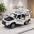ماکت فلزی Toyota Land Cruiser Prado سفید با درب و کاپوت بازشو