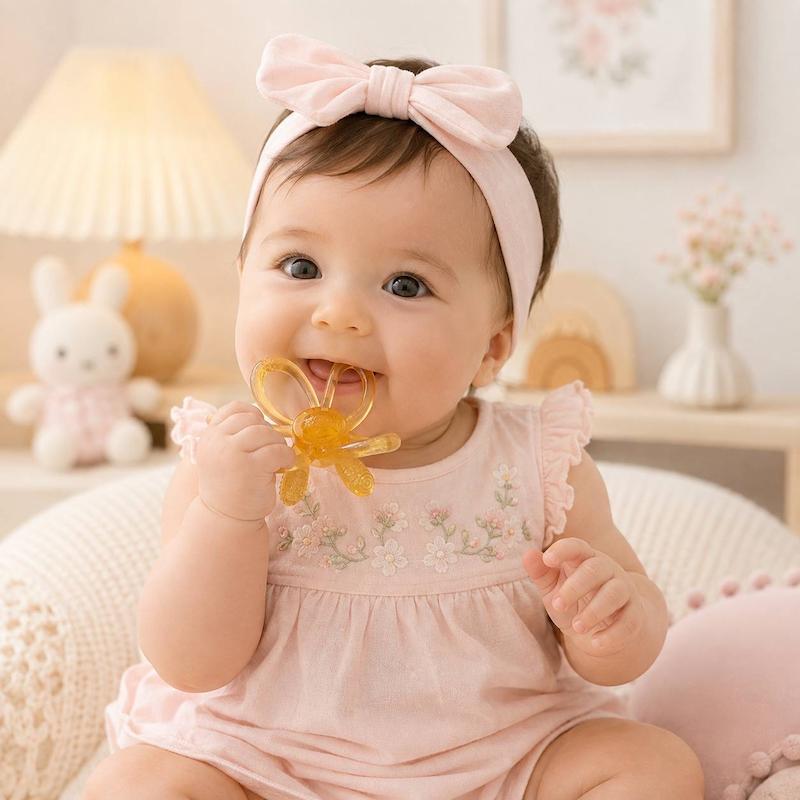 دندانگیر سیلیکونی گلبرگی Huggy Buggy