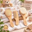 ست شانه و برس چوبی لوکس نوزاد Philips Avent سه‌تکه