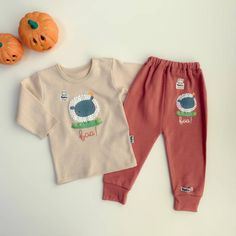 ست ۲تکه بلوز و شلوار گوسفند