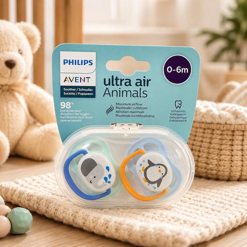 پستانک جفتی اونت ultra air سایز ۶-۰ماه
