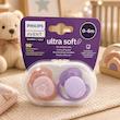 پستانک جفتی اونت ultra soft سایز ۶-۰ماه