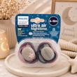 پستانک جفتی اونت Ultra air Nighttime سایز ۱۸-۶ ماه