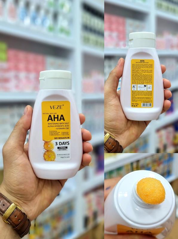 نمک بدن AHA و ویتامین سی وزه VEZE
