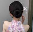 گیره مو زنانه مدل کانزاشی طرح پروانه و حلقه