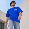 تیشرت مردانه باکسی نخ پنبه طرح وسپا آبی پرسیسکا