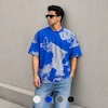 تیشرت مردانه باکسی نخ پنبه طرح لویی ویتون(Louis Vuitton) پرسیسکا