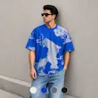 تیشرت مردانه باکسی نخ پنبه طرح لویی ویتون(Louis Vuitton) پرسیسکا