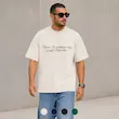 تیشرت مردانه باکسی نخ پنبه طرح فرشته پرسیسکا