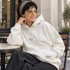 هودی یونیسکس اورسایز باکسی طرح گلدوزی اسب Modern Fashion سفید پرسیسکا