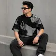 تیشرت مردانه باکسی نخ پنبه طرح لویی ویتون(Louis Vuitton) پرسیسکا