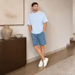 تیشرت مردانه باکسی نخ پنبه طرح گرافیکی کارتونی پرسیسکا