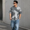 تیشرت مردانه باکسی نخ پنبه طرح لویی ویتون(Louis Vuitton) پرسیسکا