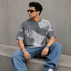 تیشرت مردانه باکسی نخ پنبه طرح لویی ویتون(Louis Vuitton) پرسیسکا