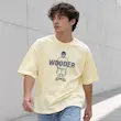 تیشرت مردانه باکسی دو نخ پنبه طرح عروسکی WOODER پرسیسکا