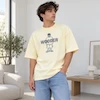 تیشرت مردانه باکسی دو نخ پنبه طرح عروسکی WOODER پرسیسکا