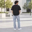 تیشرت مردانه باکسی نخ پنبه طرح وسپا پرسیسکا