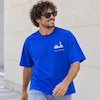 تیشرت مردانه باکسی نخ پنبه طرح وسپا پرسیسکا