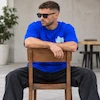 تیشرت مردانه باکسی نخ پنبه طرح گرافیکی Vibe پرسیسکا