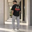 تیشرت مردانه باکسی نخ پنبه طرح قایق بادبانی Rhude Monaco پرسیسکا