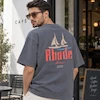 تیشرت مردانه باکسی نخ پنبه طرح قایق بادبانی Rhude Monaco پرسیسکا