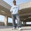 تیشرت مردانه باکسی نخ پنبه طرح نوشته ENJOY پرسیسکا