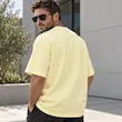 تیشرت مردانه باکسی نخ پنبه طرح نوشته ENJOY پرسیسکا