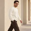 دورس مردانه یقه گرد اورسایز باکسی پرسیسکا