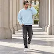 دورس مردانه یقه گرد اورسایز باکسی پرسیسکا
